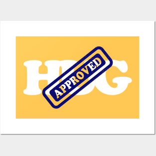 Hug Approved Stamp Posters and Art